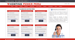 Desktop Screenshot of hostingpowerperu.com