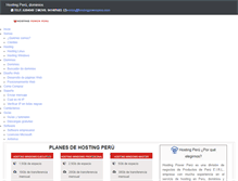Tablet Screenshot of hostingpowerperu.com